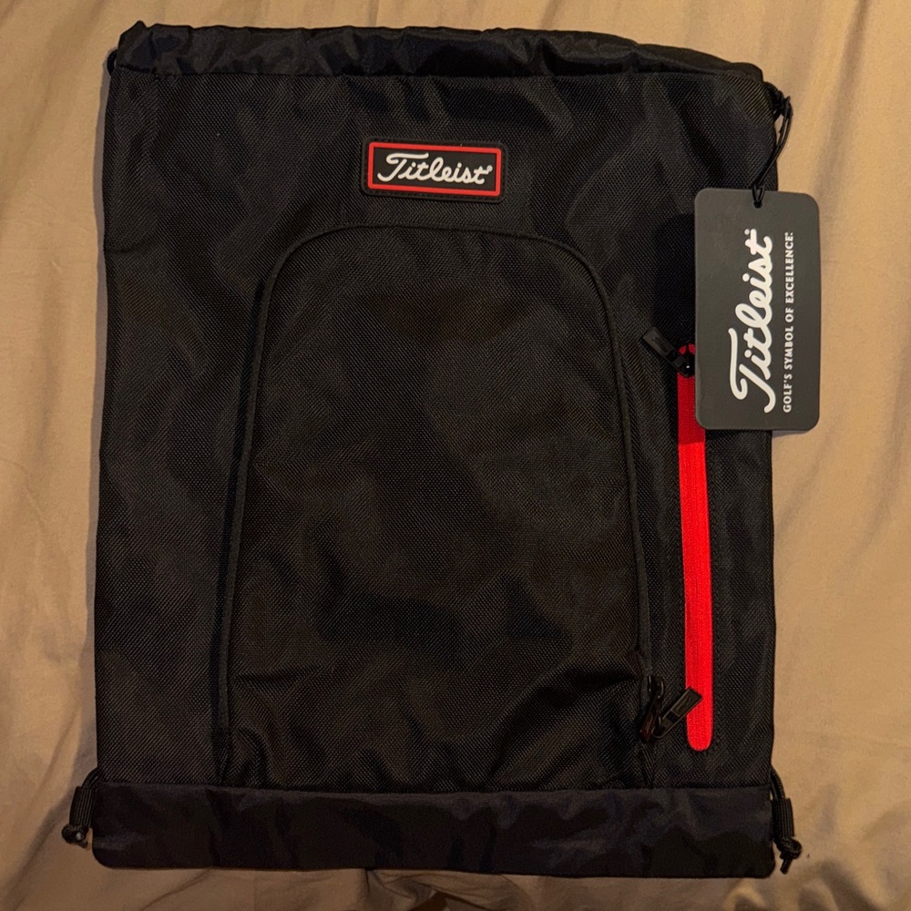 Titleist Black Drawstring Backpack